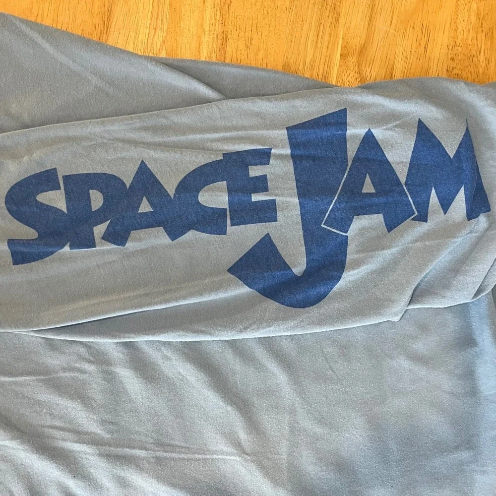 Space Jam Tune Squad Bugs Bunny Daffy Taz Long Sleeve‎ Shirt Blue Mens XL